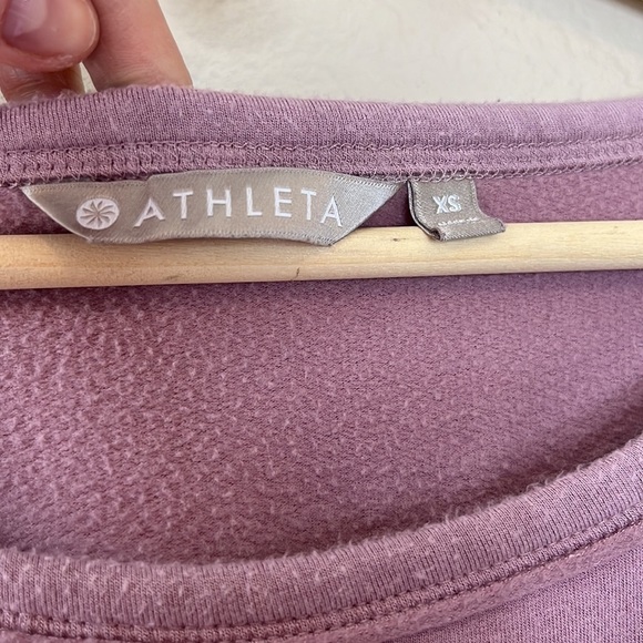 Athleta Crop Top Sweater Purple Size Extra Small - Picture 2 of 8